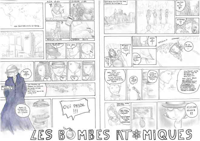 Les bombes atomiques, par Morgan, Quentin, Lehana et Salomé. 